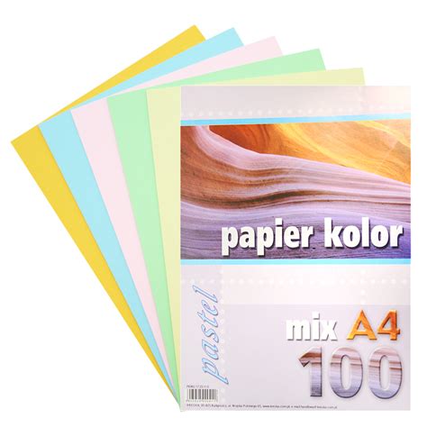 Papier Ksero Kolorowy Pastelowy A4 100 Arkuszy 058422 C2 Cena