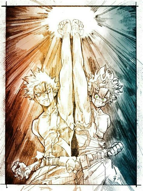 Deku And Bakugou Heroes Rising Manga