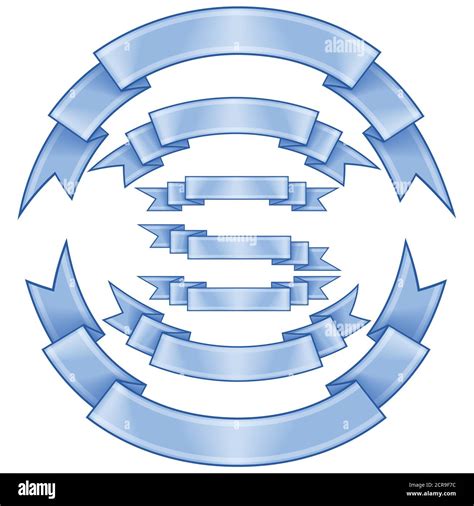 Diseño Vectorial De Diferentes Tipos De Cintas Curvas Y Rectas Todo