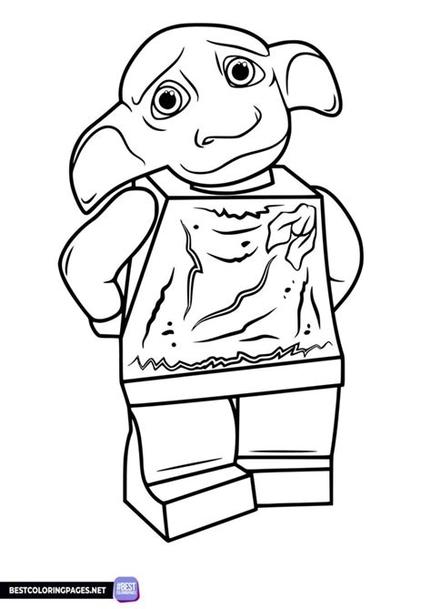 Dobby Lego Harry Potter Coloring Book Free Printable Coloring Pages