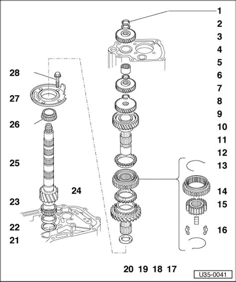 Volkswagen Workshop Service And Repair Manuals Golf Mk1 Power Transmission 5 Speed Manual