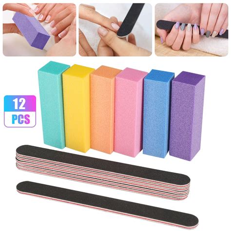 Pcs Nail Files And Buffers Tsv Professional Manicure Tools