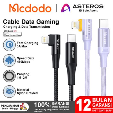 Jual Mcdodo Kabel Data Gaming For Iphone Type C To Lightning Fast