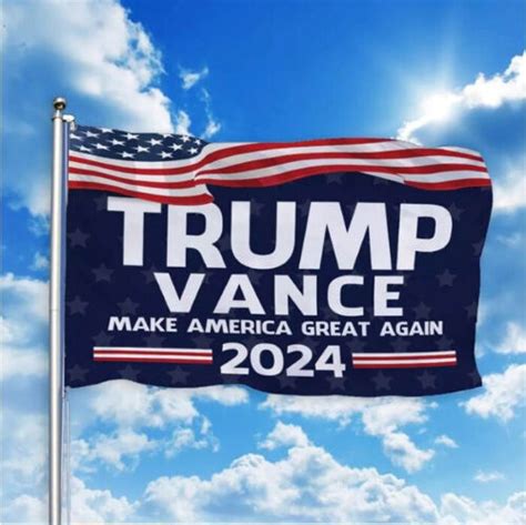 Trump Vance 2024 Flag 3x5 Ft Make America Great Again Flag 3 X5 MAGA