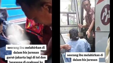 Viral Ibu Hamil Melahirkan Di Bus Saat Di Jalan Tol Kernet Bantu