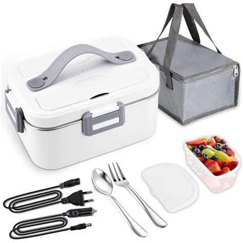 Lunch Box Électrique 75W 1 8L Gamelle Chauffante Récipient Thermique