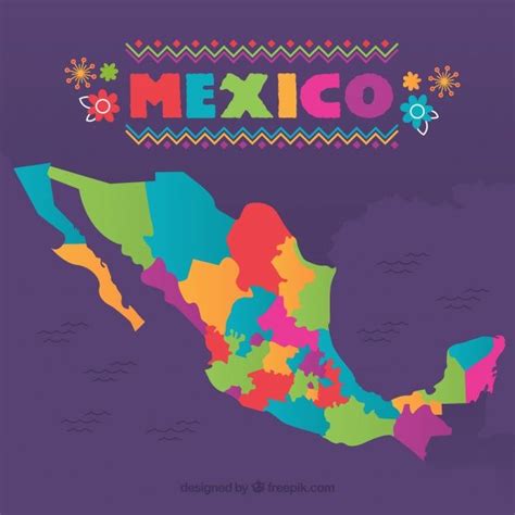 Fondo plano de mapa de méxico | Vector Premium | Mapa de mexico, Notas de violin, Geografia mapas