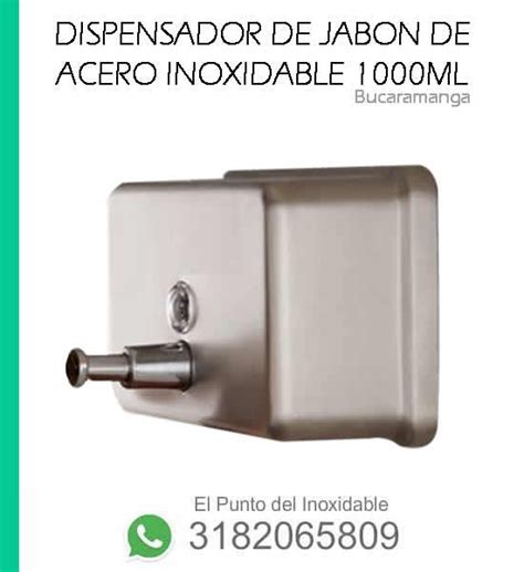 Dispensador De Jabon Acero Inoxidables Bucaramanga Publixelco