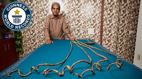 Longest Fingernails On One Hand Ever Guinness World Records Youtube