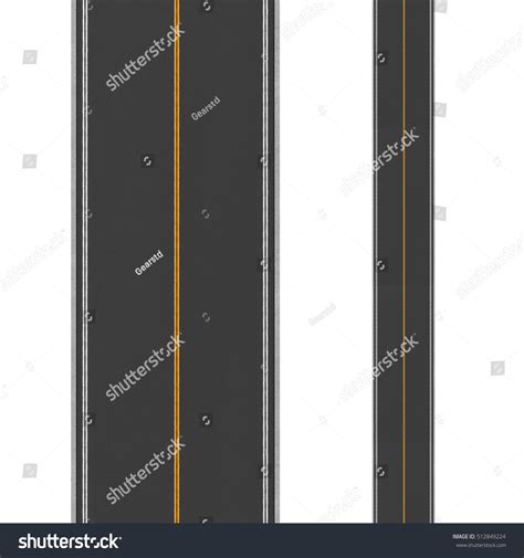 D Rendered Asphalt Road Top View Images Stock Photos Vectors