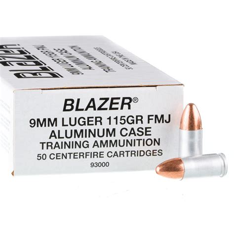 Blazer 9mm Ammo 1000 Rounds Of 115 Grain Fmj Ammunition Ammunition Export