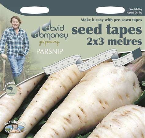 Mr Fothergills Vegetable David Domoney Tape Parsnip White Gem Seed