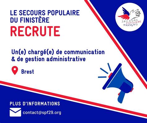 La fédération du Finistère du Secours populaire français recrute