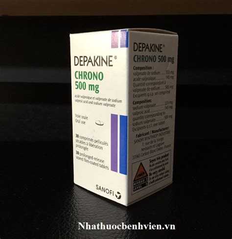 Thuốc Depakine chrono 500mg Nhà Thuốc Bệnh Viện