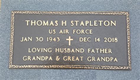 Rev Thomas Howard Bro Thom Stapleton Find A Grave Memorial