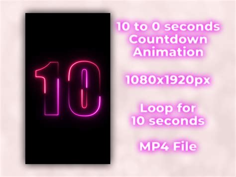 10 Seconds Countdown Animation Mirror Booth 1080x1920px Countdown ...