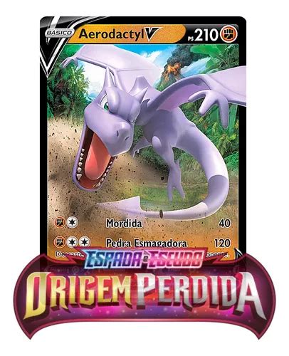 Carta Pokémon Aerodactyl V Coleção Origem Perdida Original