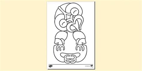 Free Printable Tiki Coloring Pages