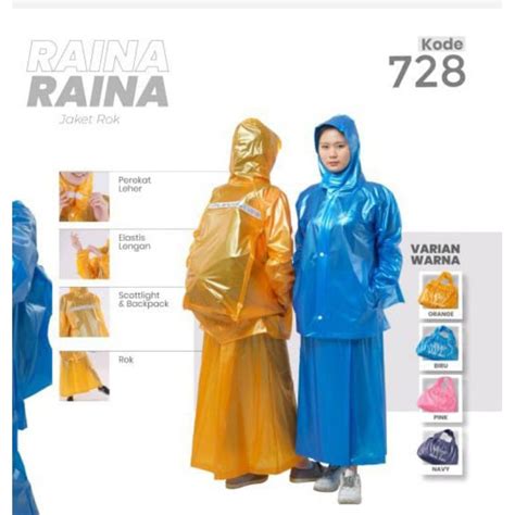 Jual Jas Hujan Plevia Jaket Rok Reina Backpack Shopee Indonesia