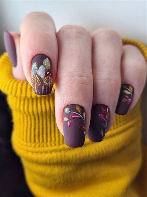 20 Stunning Square Fall Nails Ideas For 2024 Including Short Medium