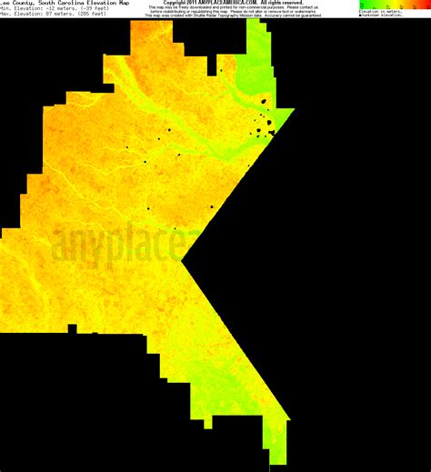 Free Lee County, South Carolina Topo Maps & Elevations