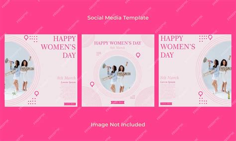 Premium Vector International Womens Day Social Media Post Template