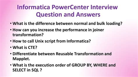 Informatica Powercenter Interview Questions And Answers Part 14 Ittechteach Sql