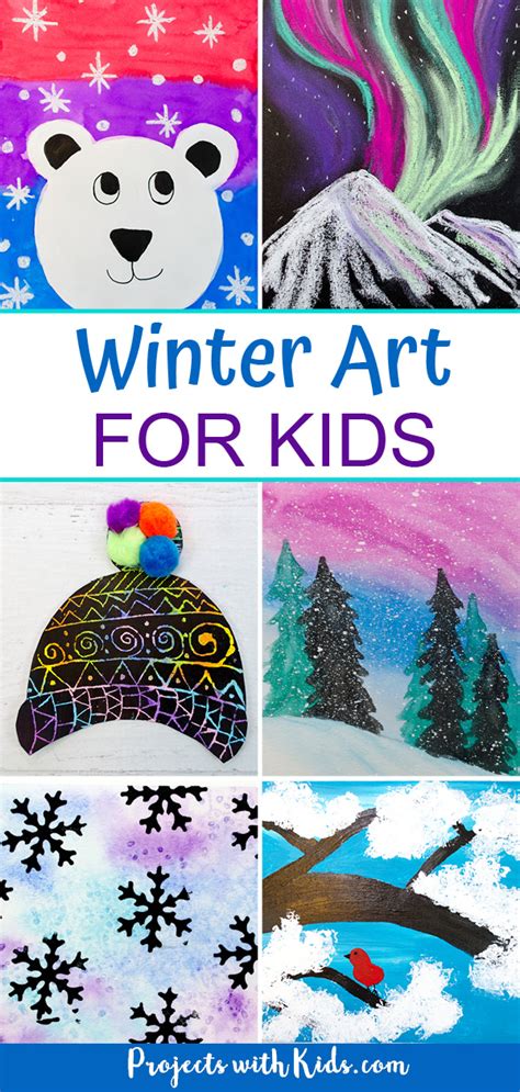 Beautiful Winter Art for Kids to Make - Projects with Kids