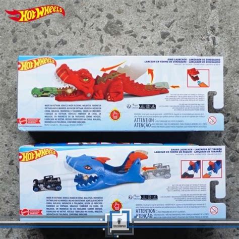 Jual Hot Wheels City Nemesis Shark Dino Launcher Hotwheels Track Warna Dino Di Seller