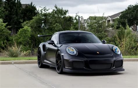 Wallpaper Porsche Black Matte Gt3rs 991 For Mobile And Desktop Section Porsche Resolution