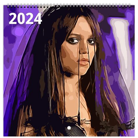 Wednesday Addams 2024 Wall Calendar Jenna Ortega 12 Month Calendar