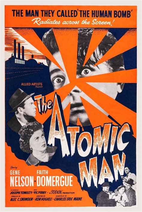 The Atomic Man (Aka Timeslip) Us Poster Art Left From Top: Gene Nelson
