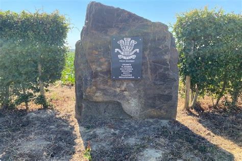 Memorial Stone Welsh Regiment Langemark Langemark Poelkapelle