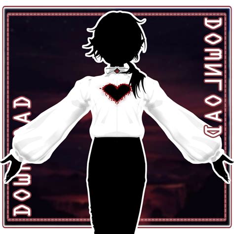 Mmd Bleeding Heart Shirt P2u 𝗔𝗫𝗘𝗟 【commission Open 】 𝗠𝗠𝗗 Booth