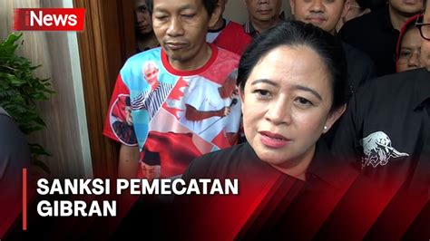 Ditanya Soal Sanksi Pemecatan Gibran Puan Maharani Memang Harus