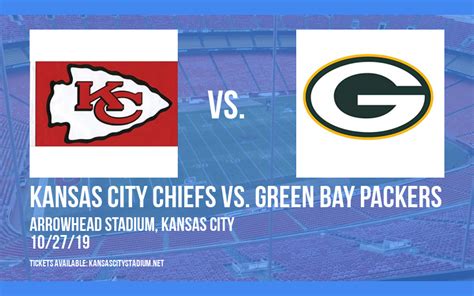 Kansas City Chiefs vs. Green Bay Packers Tickets | 27th October ...