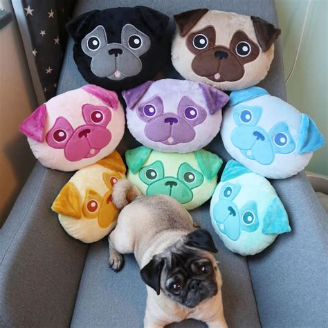 Pug Pillow - Etsy