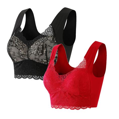 2pc Womens Bra Comfortable Push Up Bras For Women Bras No Underwire Sports Bras Plus Size