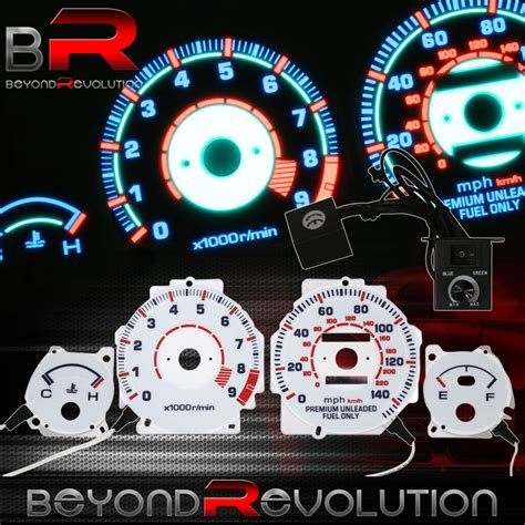 Sell Indiglo Reverse Glow Gauge Dash Face 9K RPM MPH For Acura Integra