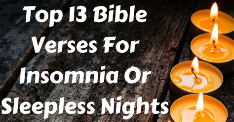 Top 13 Bible Verses For Insomnia Or Sleepless Nights ChristianQuotes Info