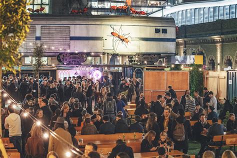 Vinegar Yard Londons New Street Food Market With A Train Carriage