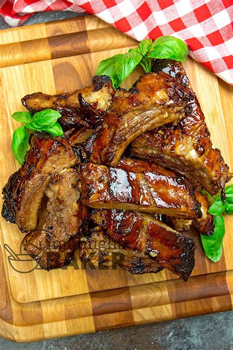 Honey Garlic Ribs The Midnight Baker Garlic Lovers