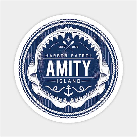 Amity Island Harbor Patrol Jaws Magnet TeePublic