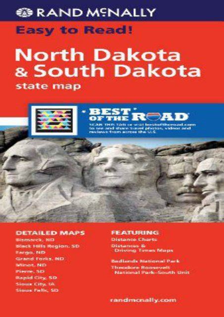 Rand Mcnally Folded Map North Dakota South Dakota Rand Mcnally State Maps