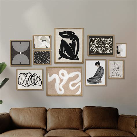 Modern Decor Gallery Wall Art Set Mid Century Modern Prints Etsy