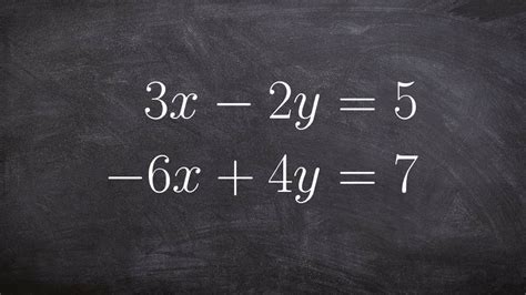 How To Determine When A System Of Equation Has No Solution By