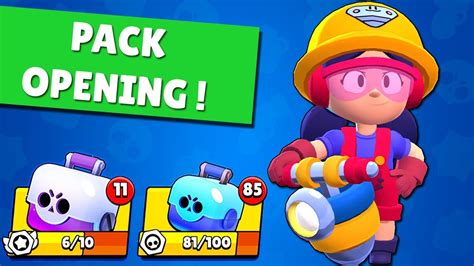 New Brawler Jacky And Gadgets Free Pack Opening Brawl Stars Youtube