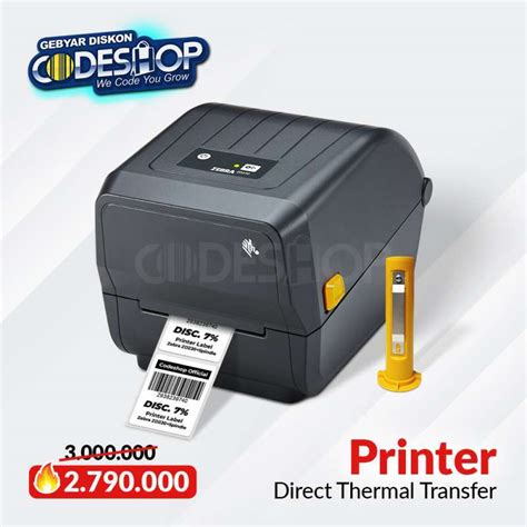 Promo Zebra ZD220 Printer Label Barcode Direct Thermal Transfer USB