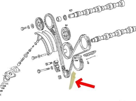 Slide Rail Schiebeschiene For Mercedes Timing Chain M116m117 Motor Ebay