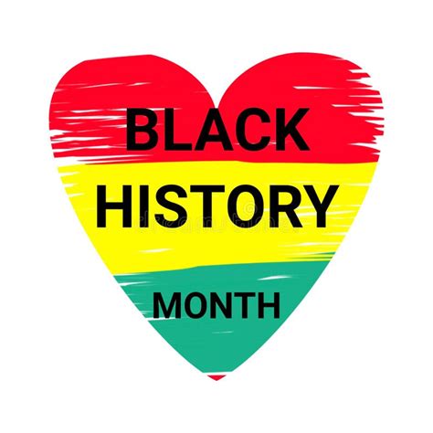 Black History Month Heart Stock Illustrations 191 Black History Month